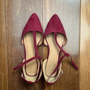 Charlotte Russe Pointed Toe Ballet Flats